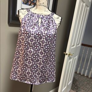 Purple Patterned Women's Top